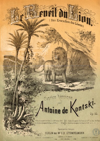 El despertar del león de Anton Kontski de Unbekannt Unbekannt